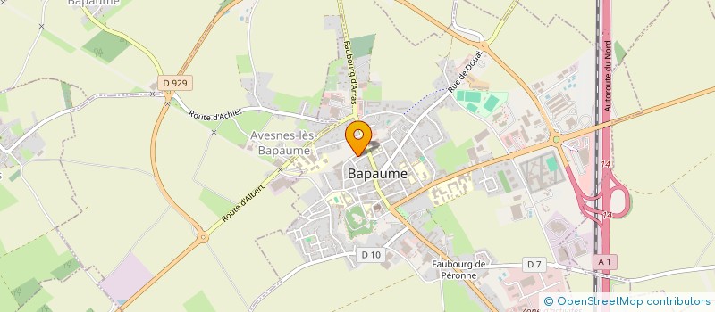 localisation de l'entreprise LIONS CLUB DE BAPAUME  BAPAUME