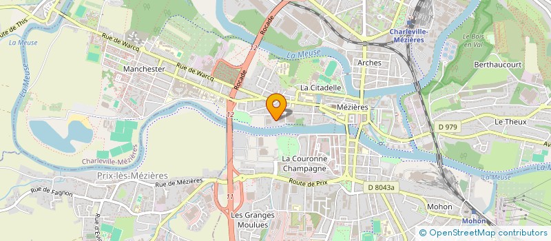 localisation de l'entreprise LIONS CLUB DE CHARLEVILLE - VAL DE MEUSE  CHARLEVILLE-MEZIERES
