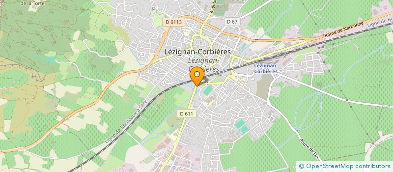 localisation de l'entreprise LIONS CLUB DE LEZIGNAN à LEZIGNAN-CORBIERES