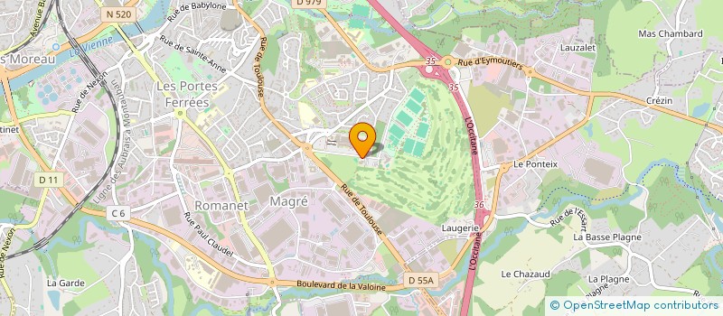 localisation de l'entreprise LIONS CLUB DE LIMLOGES SAINT MARTIAL à LIMOGES