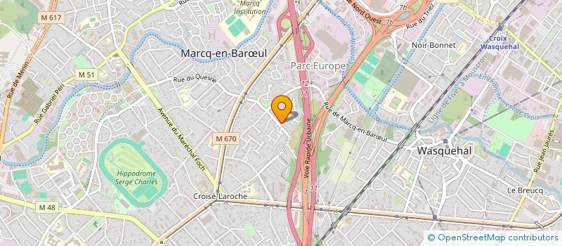 localisation de l'entreprise LIONS CLUB DE MARCQ EN BAROEUL à MARCQ-EN-BARŒUL