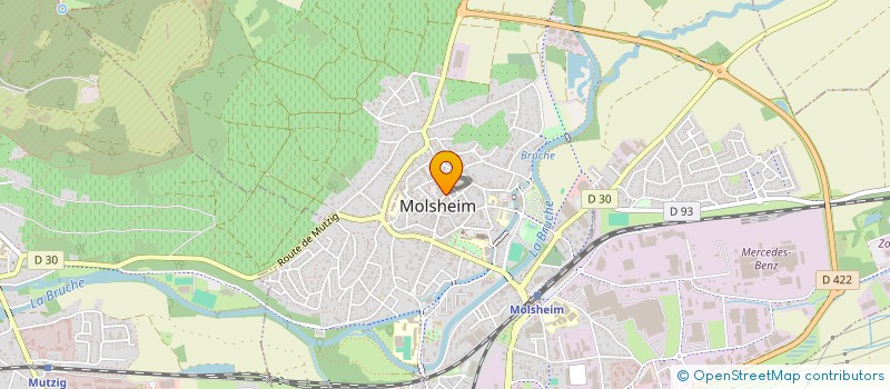 localisation de l'entreprise LIONS CLUB DE MOLSHEIM6VALLE DE LA BRUCHE  MOLSHEIM