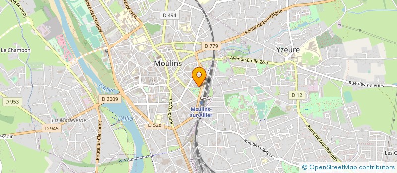 localisation de l'entreprise LIONS CLUB DE MOULINS à MOULINS