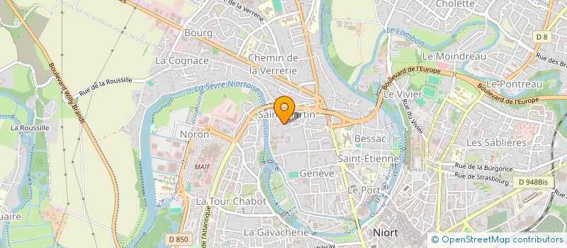 localisation de l'entreprise LIONS CLUB DE NIORT VENISE VERTE à NIORT