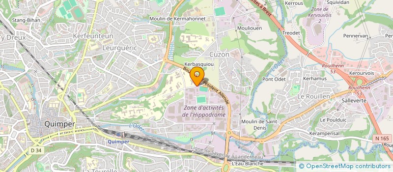 localisation de l'entreprise LIONS CLUB DE QUIMPER GRADLON à QUIMPER