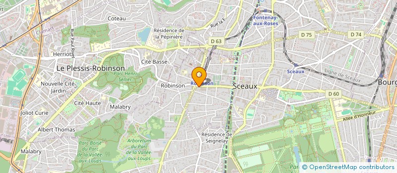 localisation de l'entreprise LIONS CLUB DE SCEAUX à SCEAUX