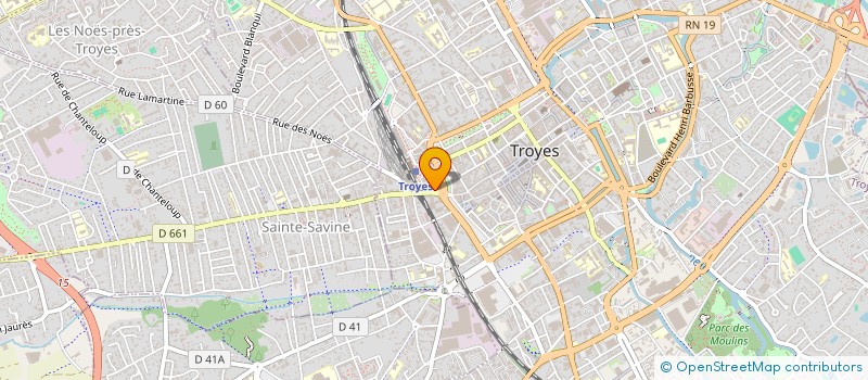 localisation de l'entreprise LIONS-CLUB DE TROYES COEUR DE CHAMPAGNE  TROYES