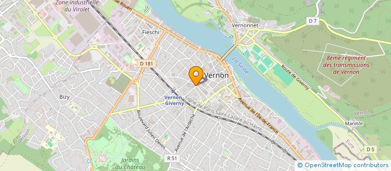 localisation de l'entreprise LIONS CLUB DE VERNON  VERNON