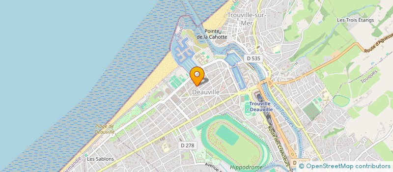 localisation de l'entreprise LIONS CLUB DEAUVILLE-COTE FLEURIE  DEAUVILLE