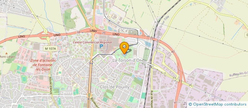 localisation de l'entreprise LIONS CLUB DIJON MARIE DE BOURGOGNE  DIJON