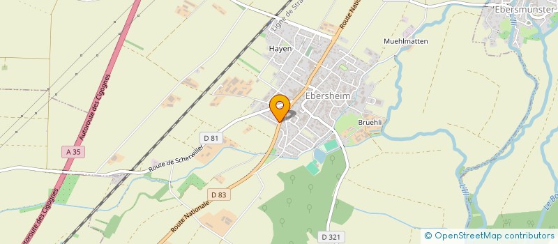 localisation de l'entreprise LIONS CLUB EBERSHEIM PLAINE D ALSACE  EBERSHEIM