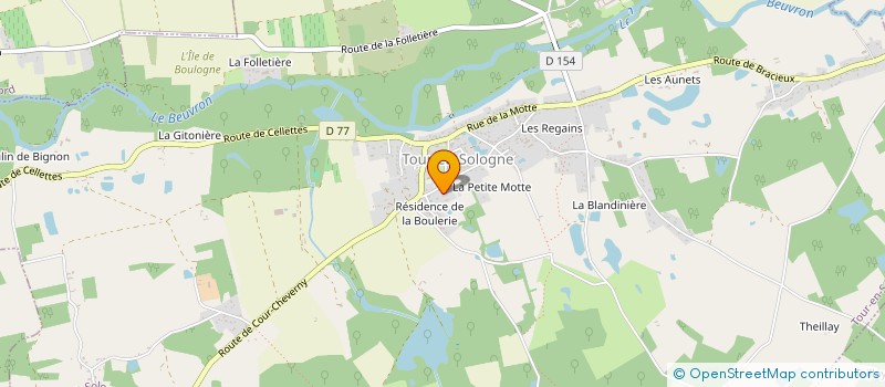 localisation de l'entreprise LIONS-CLUB INTERNATIONAL DISTRICT 103 CENTRE  TOUR-EN-SOLOGNE