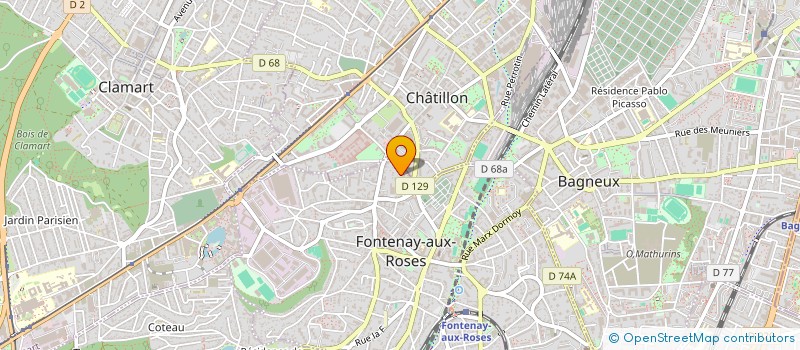 localisation de l'entreprise LIONS CLUB LE PLESSIS ROBINSON à FONTENAY-AUX-ROSES