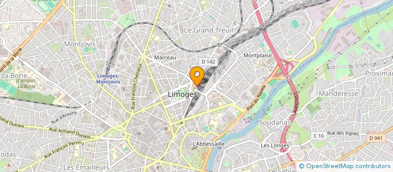 localisation de l'entreprise LIONS CLUB LIMOGES RENAISSANCE  LIMOGES