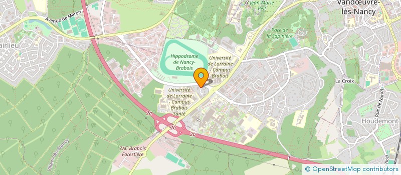 localisation de l'entreprise LIONS CLUB NANCY COMMANDERIE  VANDUVRE-LES-NANCY