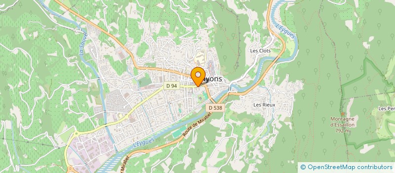 localisation de l'entreprise LIONS-CLUB NYONS DROME PROVENCALE  NYONS