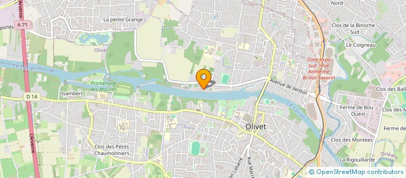 localisation de l'entreprise LIONS CLUB OLIVET RIVES DU LOIRET à OLIVET