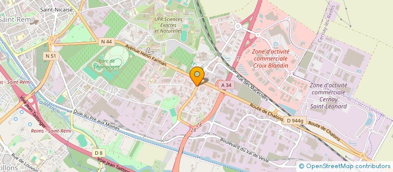 localisation de l'entreprise LIONS CLUB REIMS MILLESIME  REIMS