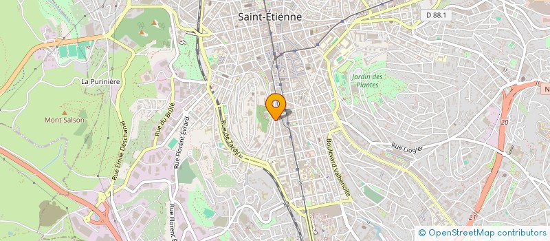 localisation de l'entreprise LIONS CLUB SAINT ETIENNE EUROPE TROIS VALLEES  SAINT-ETIENNE