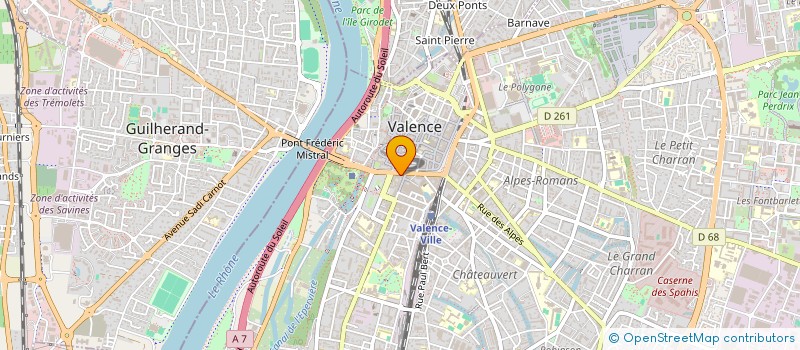 localisation de l'entreprise LIONS CLUB VALENCE DAUPHIN à VALENCE