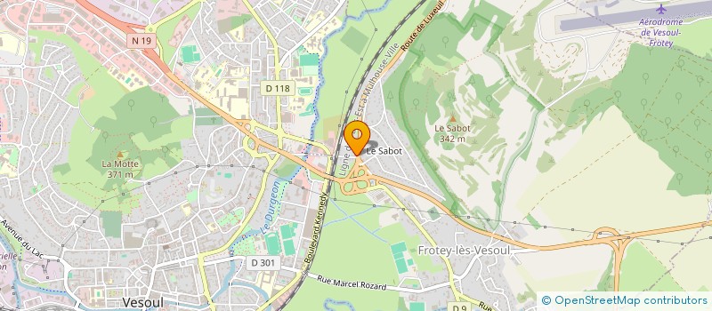 localisation de l'entreprise LIONS CLUB VESOUL CITE  VESOUL