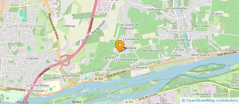 localisation de l'entreprise LIONS CLUB VOUVRAY VAL DE LOIRE  ROCHECORBON