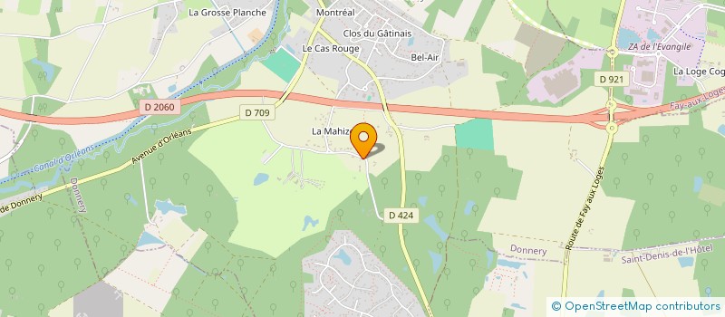 localisation de l'entreprise LIONS CLUBS INTERNATIONAL CLUB DE SAINT DENIS-CHATEAUNEUF à DONNERY