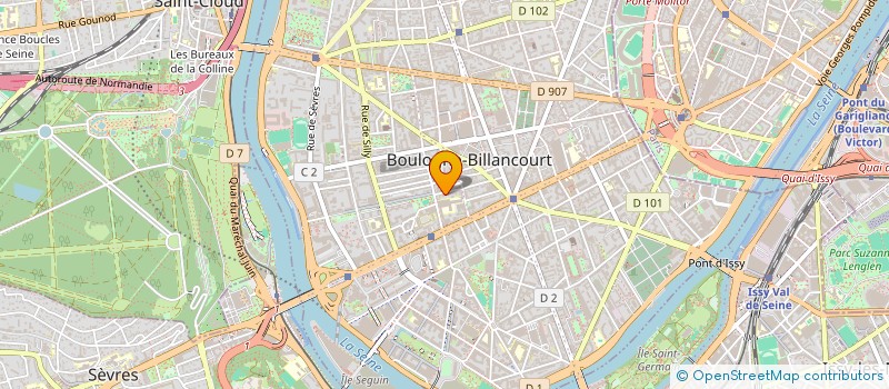 localisation de l'entreprise LIONS CLUBS PARIS VENT D'OUEST à BOULOGNE-BILLANCOURT