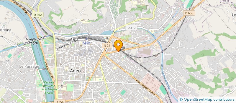 localisation de l'entreprise LIONS ET ASSOCIES  AGEN