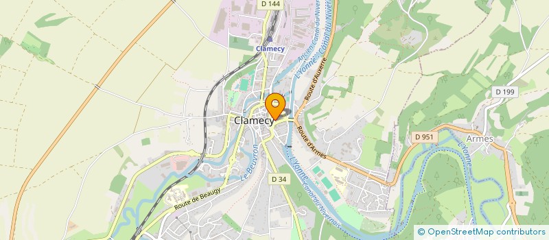 localisation de l'entreprise LIONS INTERNATIONAL CLUB DE CLAMECY VAUX D'YONNE à CLAMECY