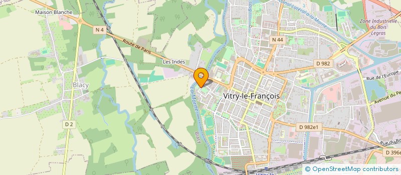 localisation de l'entreprise LIONS INTERNATIONAL - CLUB DE VITRY-LE-FRANCOIS  VITRY-LE-FRANCOIS