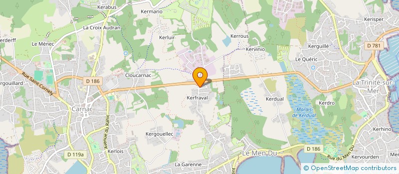 localisation de l'entreprise LIOR EN TREC'H  CARNAC