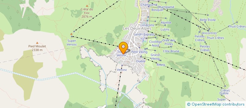 localisation de l'entreprise LIORA à LES DEUX ALPES