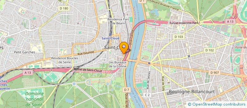 localisation de l'entreprise LIORA à SAINT-CLOUD
