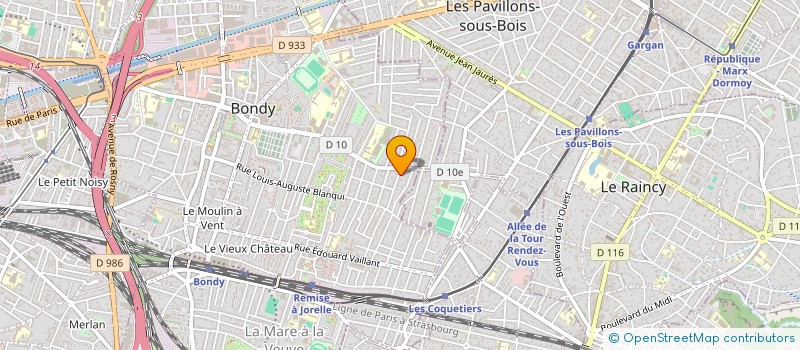 localisation de l'entreprise LIORAF à BONDY