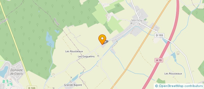 localisation de l'entreprise LIORET  VERNOY