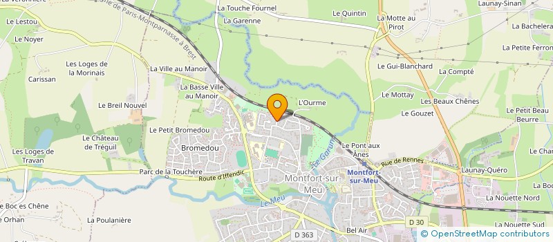 localisation de l'entreprise LIORH-KOARH  MONTFORT-SUR-MEU