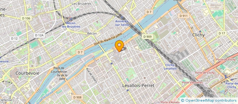 localisation de l'entreprise LIORIM à LEVALLOIS-PERRET