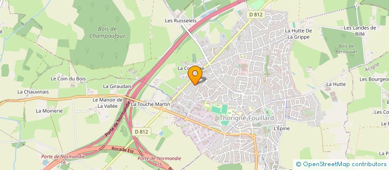 localisation de l'entreprise LIORIZON  THORIGNE-FOUILLARD