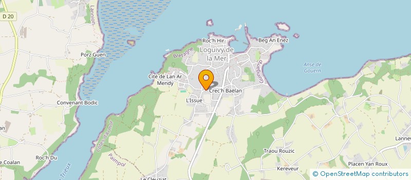 localisation de l'entreprise LIORZ PAYSAGE  TREVENEUC