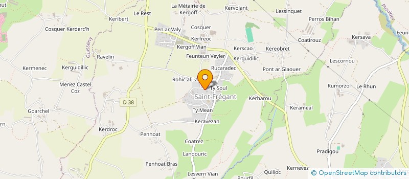 localisation de l'entreprise LIORZH CONCEPT ET PAYSAGE  SAINT-FREGANT