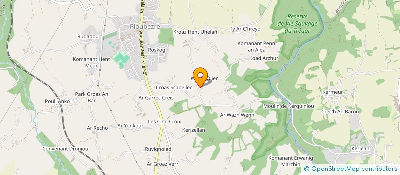 localisation de l'entreprise LIORZH VEVIDIK  PLOUBEZRE