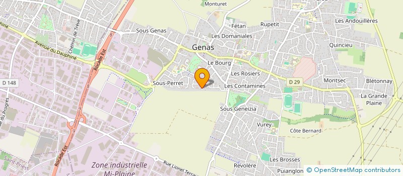 localisation de l'entreprise LIOTYS à GENAS