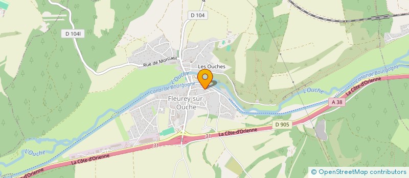 localisation de l'entreprise LIP RENOV  FLEUREY-SUR-OUCHE