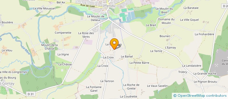 localisation de l'entreprise LIPA  IFFENDIC