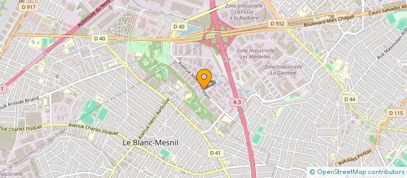 localisation de l'entreprise LIPARIA à LE BLANC-MESNIL