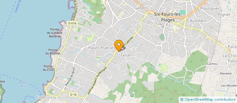 localisation de l'entreprise LIPAU à SIX-FOURS-LES-PLAGES