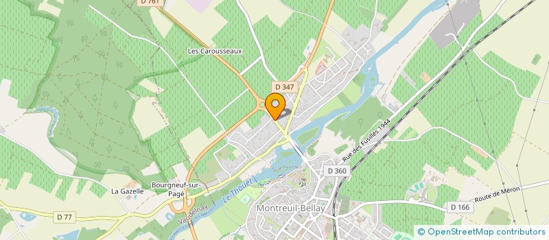 localisation de l'entreprise LIPREAU GEROME  MONTREUIL-BELLAY