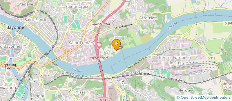 localisation de l'entreprise LIPS à BAYONNE