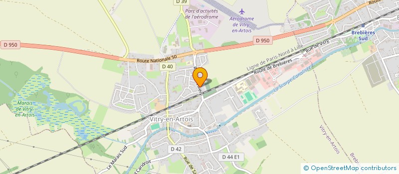 localisation de l'entreprise LIPSTICK POLYCHROME  VITRY-EN-ARTOIS